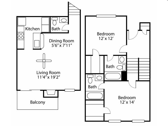 2BR/2BA - Bellevue West
