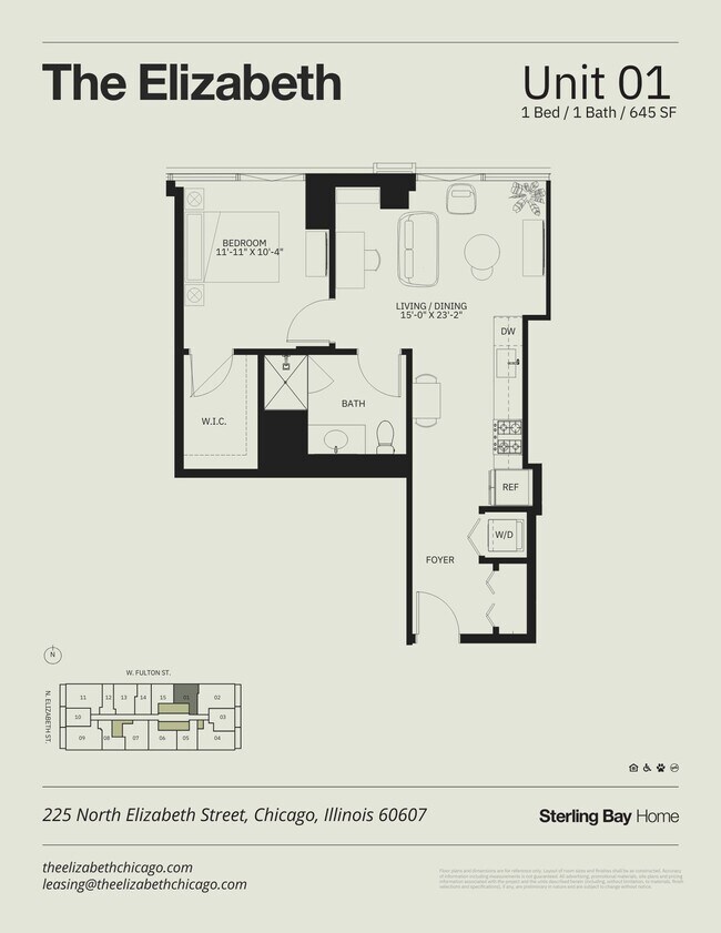 Floorplan - The Elizabeth Chicago