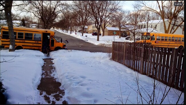 Bus infront of the house - 111 41st St