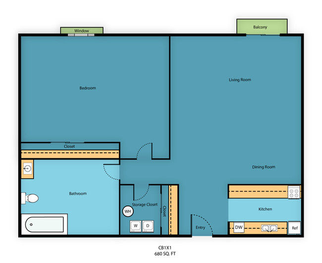 Floorplan - Campo Basso Apartment Homes