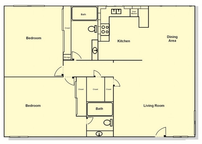 Orleans 2 bed 2 bath Floorplan no patio.jpg - The Orleans