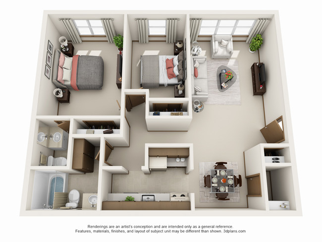 Floorplan - The 4220 Grand Apartments