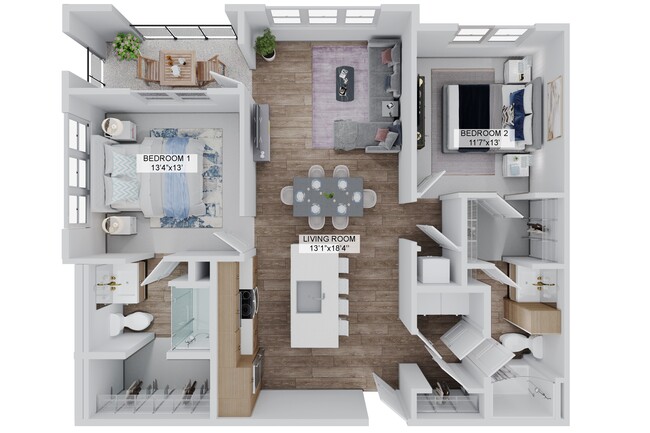 Floorplan - The Stadler Luxury Apartments