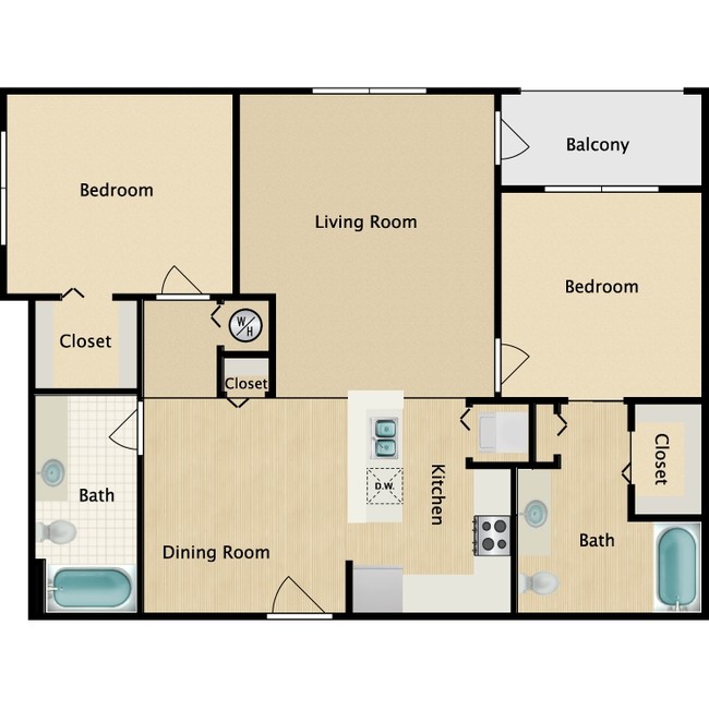 Floorplan - Riversong Apartment Homes