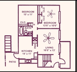 2BR/1BA - La Aloma Apartments