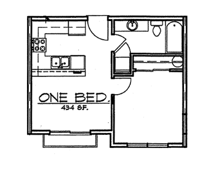 1BR/1BA - Louis York Apartments