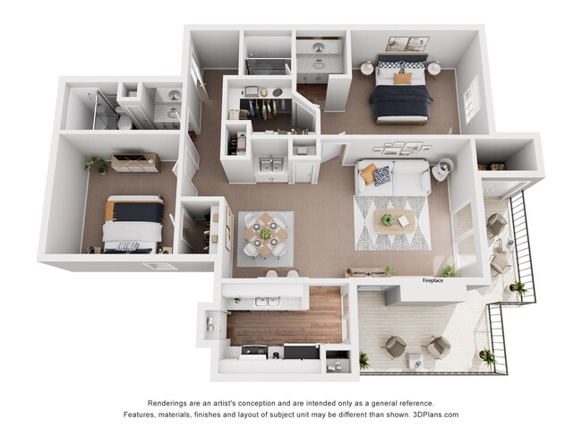 Floorplan - Rock Canyon Apartments