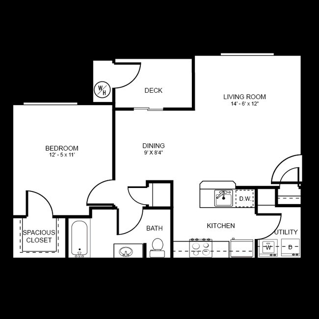 1BR/1BA - SoCo Park Apartments
