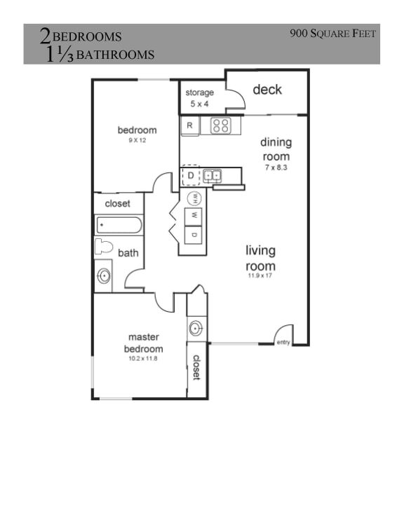 Floorplan - Berkshire Court Apartments