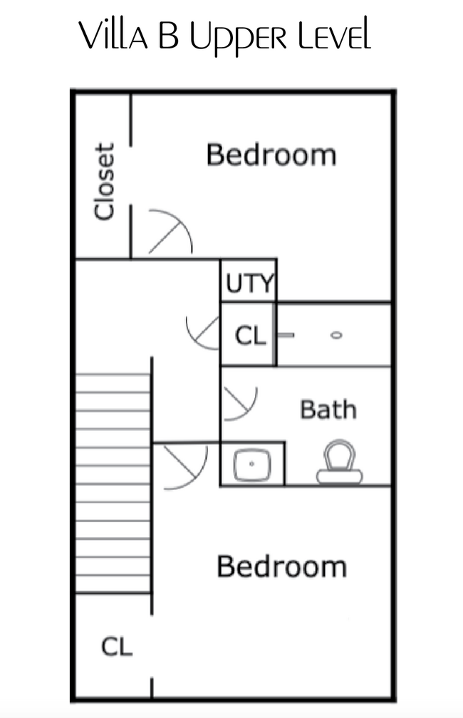 Upper Level Floor Plan - 2845 Worth Dr