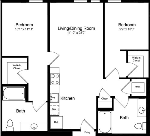 Floorplan - Potrero 1010