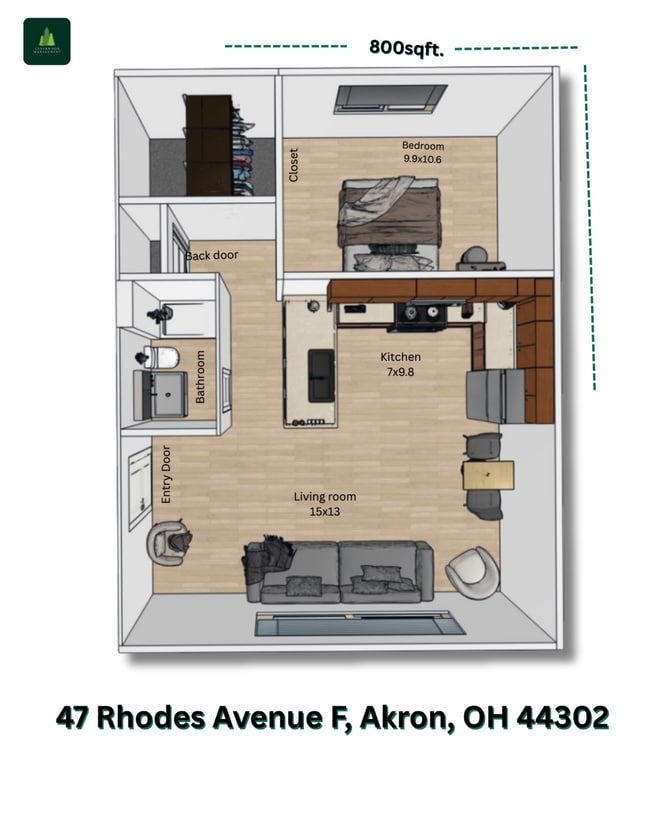 Building Photo - Simple and comfortable 1 Bedroom 1 Bathroom at Rhodes Avenue!
