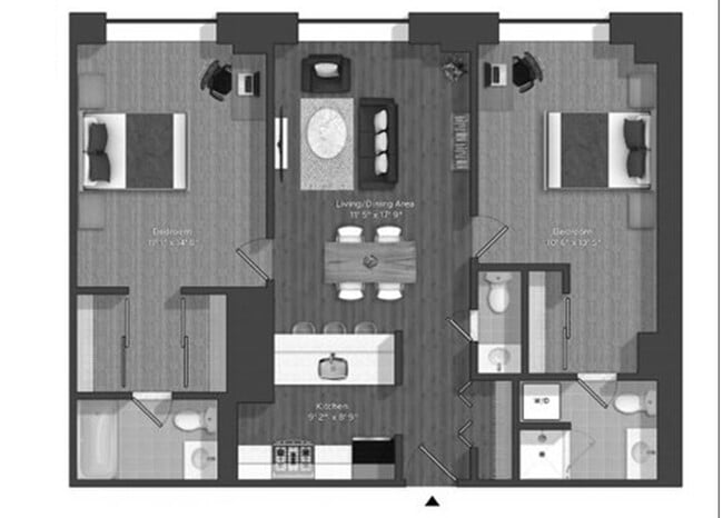 Floorplan - Walnut Street Apartments