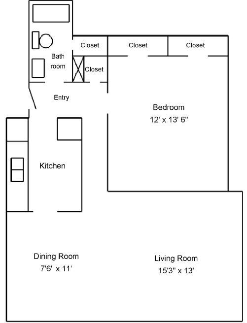 Floorplan - Magnolia Pointe Apartments