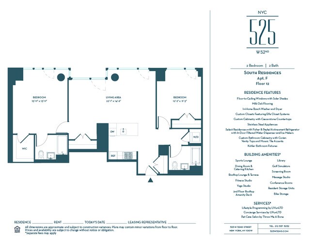 Floorplan - 525 West 52nd