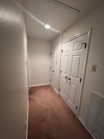 Hallway with 2 storage closets - 6803 Louisville St