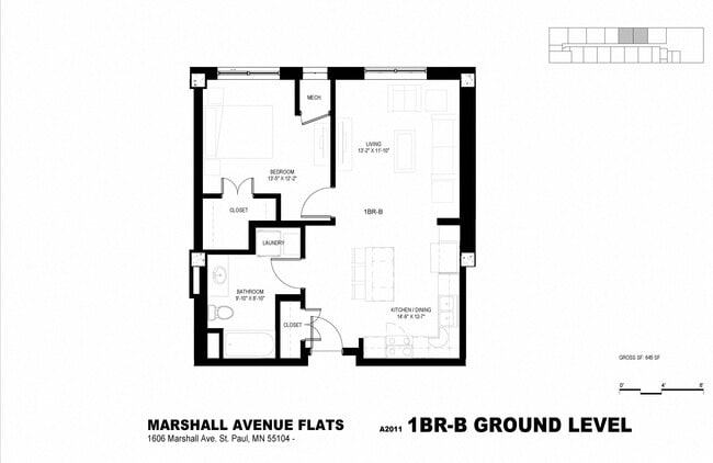 Floorplan - Marshall Avenue Flats