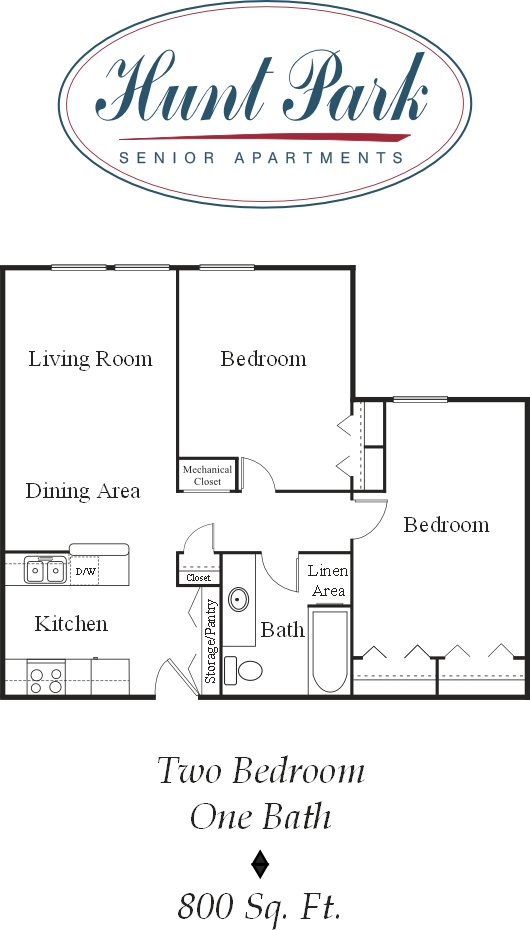 Floorplan - Hunt Park Senior Apartments