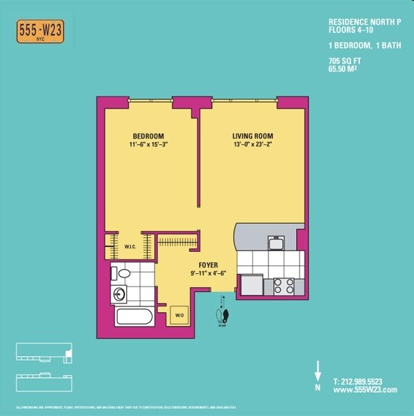 Floorplan - 555 West 23rd Street