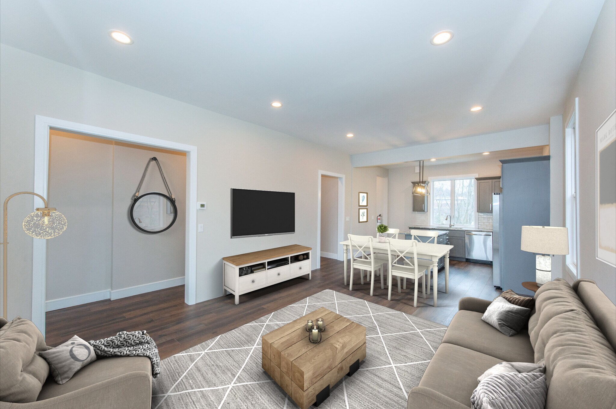 Living and Dining Room - 14 Prospect St