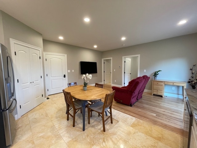 main living / kitchen area view from entry way - 70 Bardwell St