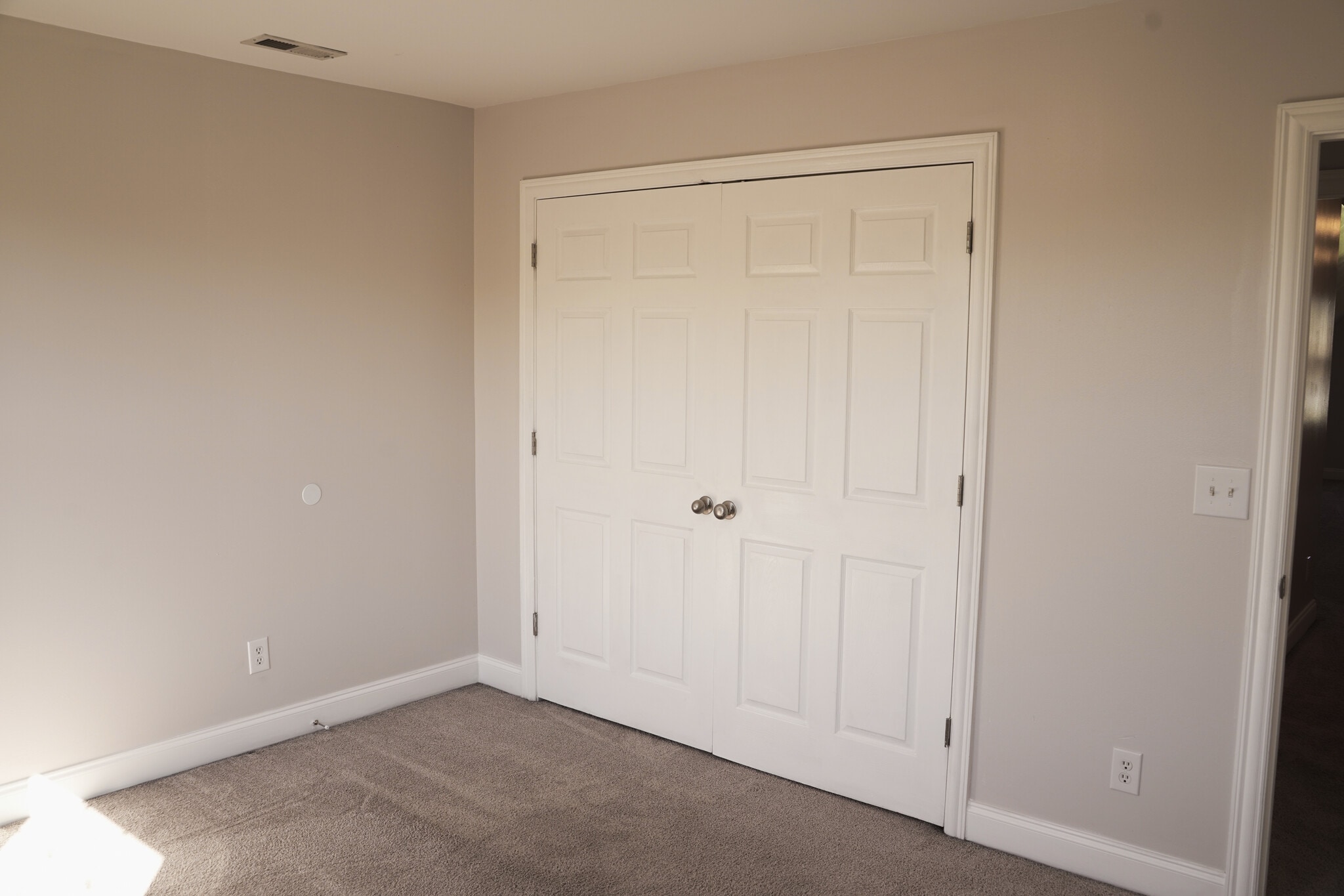 Second Story Right Bedroom #3 Overlooking the Woods and Green Space with Large Closet (11x13) - 393 Hays Blvd