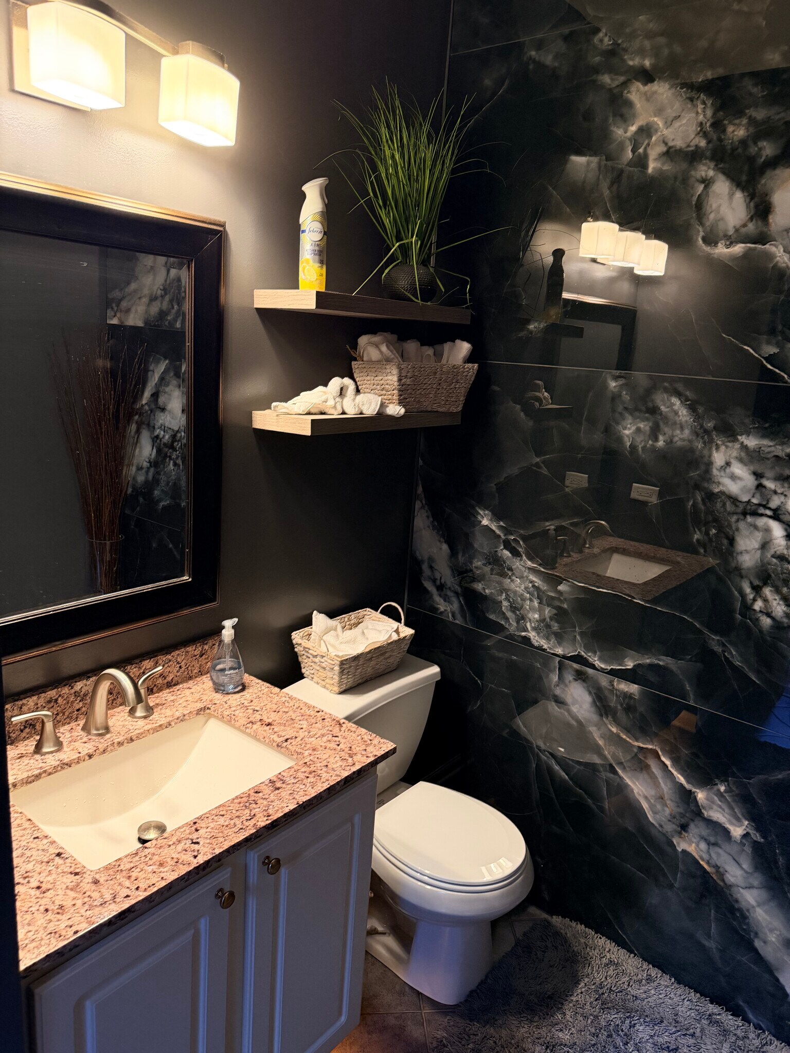 Main-floor half bathroom - 172 N East River Rd
