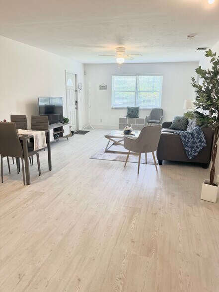 View from the kitchen to front door - 201 Columbus Pky