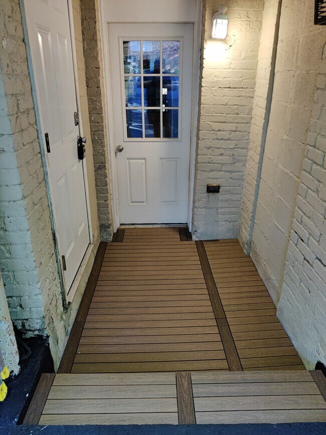 Private rear entrance - 1641 Irving St NW