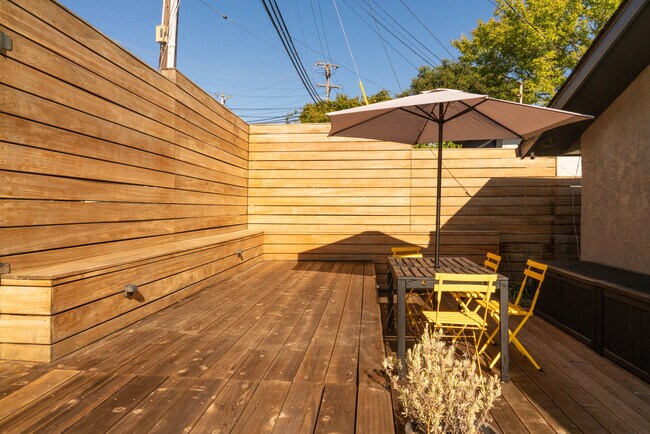 Private patio with tons of storage - 5955 Fern St