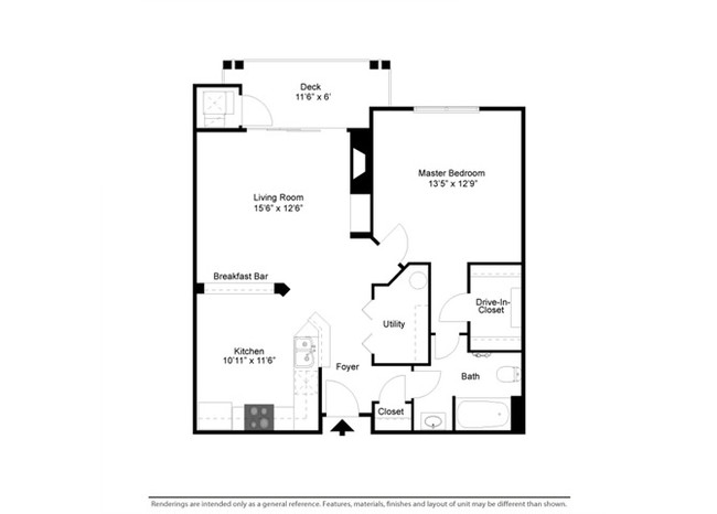 Floorplan - Creekside at Meadowbrook Apartments