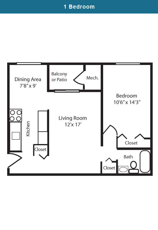 1BR/1BA - Sierra Woods Apartments