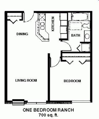 1BR/1BA - Gateway Terrace Apartments