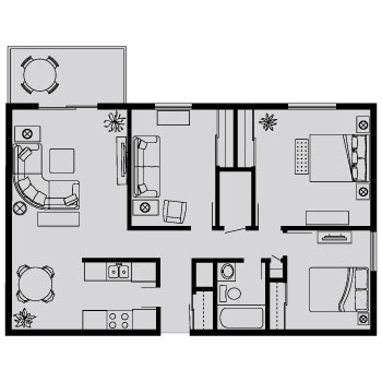 Floorplan - Kensington Woods Apartments