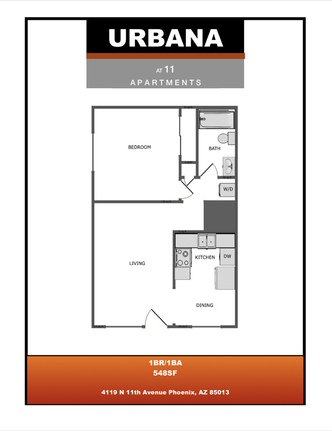 Floorplan - Urbana at 11th