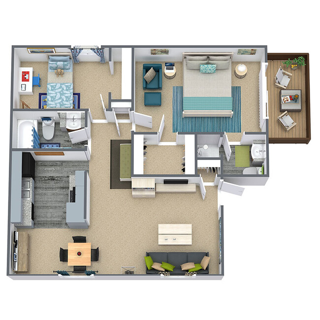 Floorplan - Cedar Creek Apartment Homes