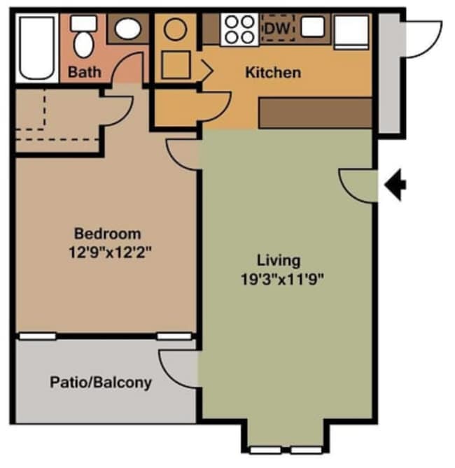 Floorplan - Birch Landing Apartments