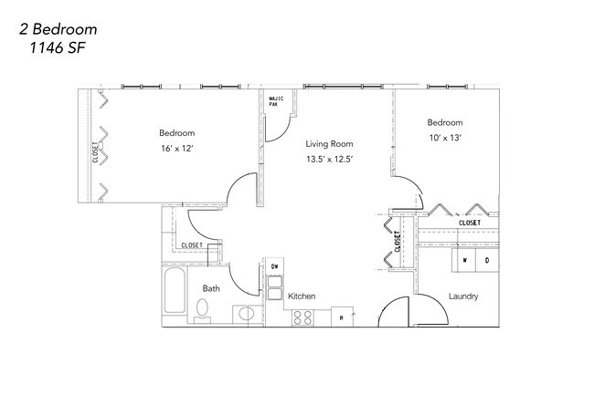 Floorplan - Apartments on Mound