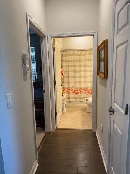 Hall to Guest bedroom and full tub, shower combo hall bath - 9645 SW 63rd Loop