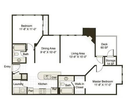 Floorplan - Bridges at Chapel Hill