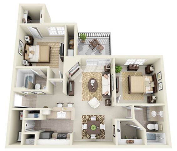 Floorplan - MacArthur Ridge Apartments