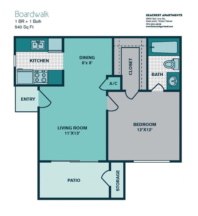 Floorplan - Seacrest Apartments