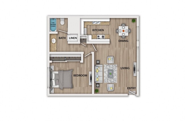 Floorplan - Nordhoff Apartments