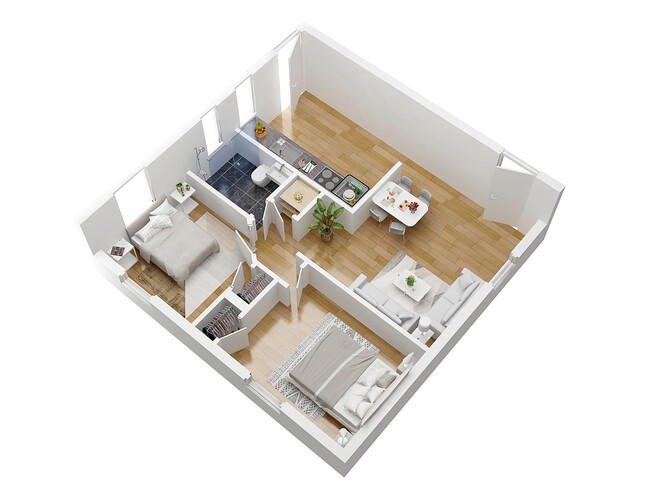 Floorplan - Kings Place Apartments