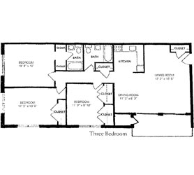 3BR/2BA - Del Vista Apartments