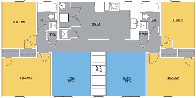 4 Bedroom Apartment for rent Shreveport LA Stone Vista Apartments - Stone Vista Apartments