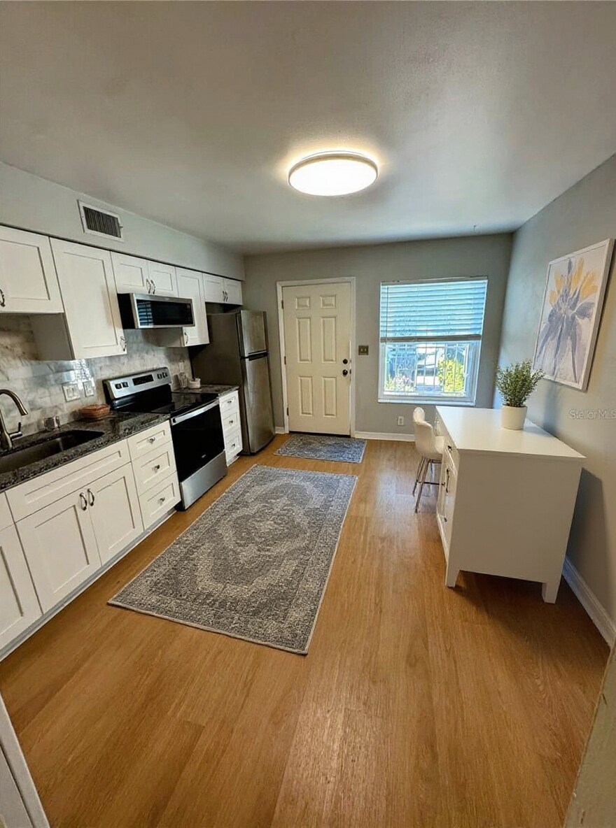 kitchen staged - 4201 La Dega Ct