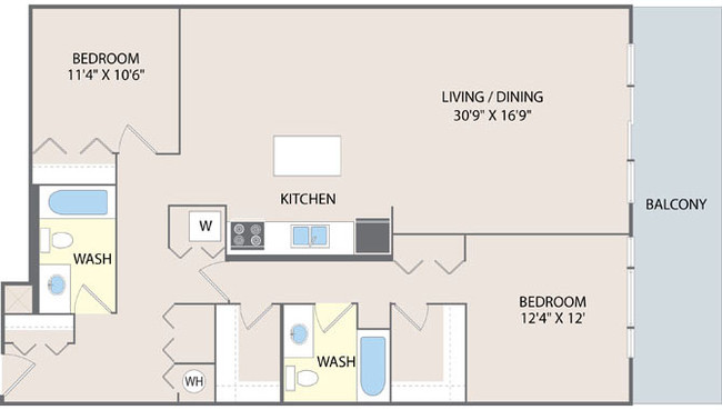 Floorplan - 2010 W Pierce Apartments