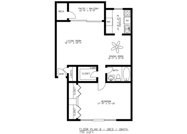 Floorplan - Whetstone Apartments