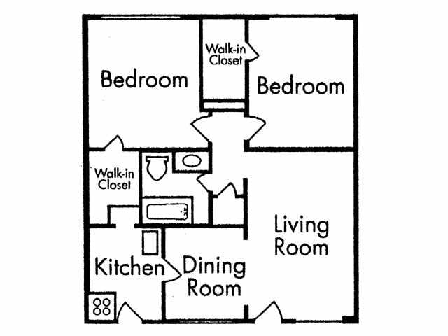 2BR/1BA - Spanish Crest Apartments